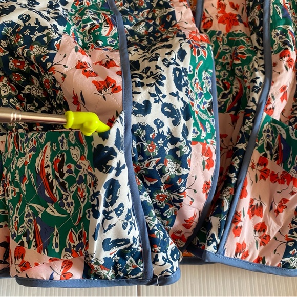 NWT Jacket Coat Quilted Patchwork Reversible boho cottagecore granny chic Womens - Picture 5 of 16